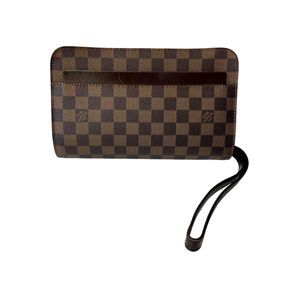 Louis Vuitton DE Damier Ebene Saint Louis Clutch / Wristlet